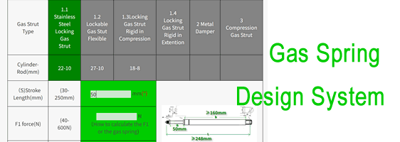 customized gas spring